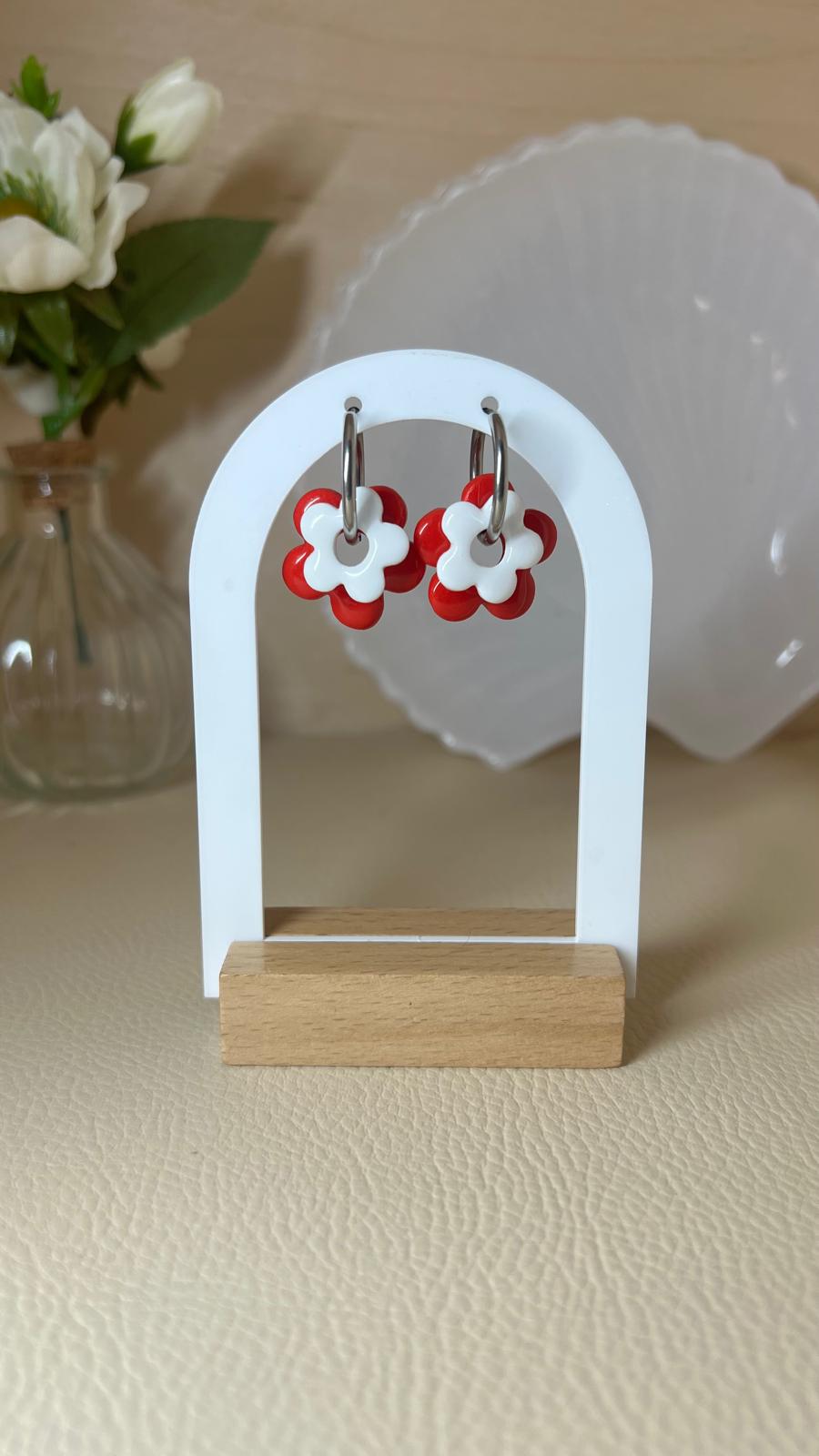 Pampilles Iris duo rouge/blanc