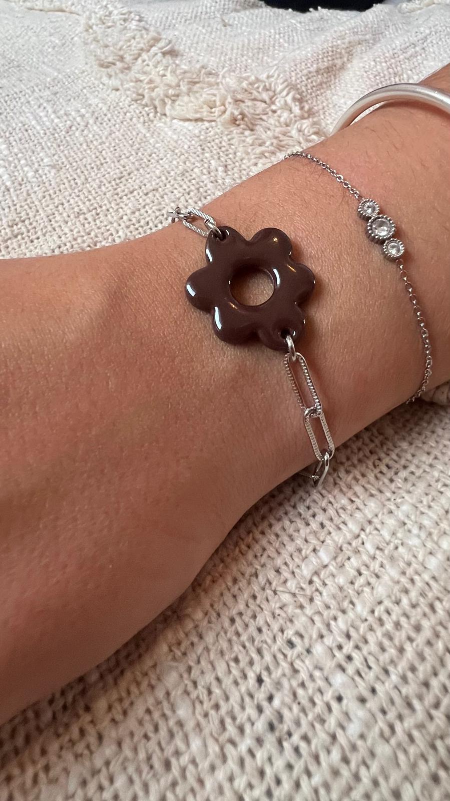 Bracelet nuage chocolat