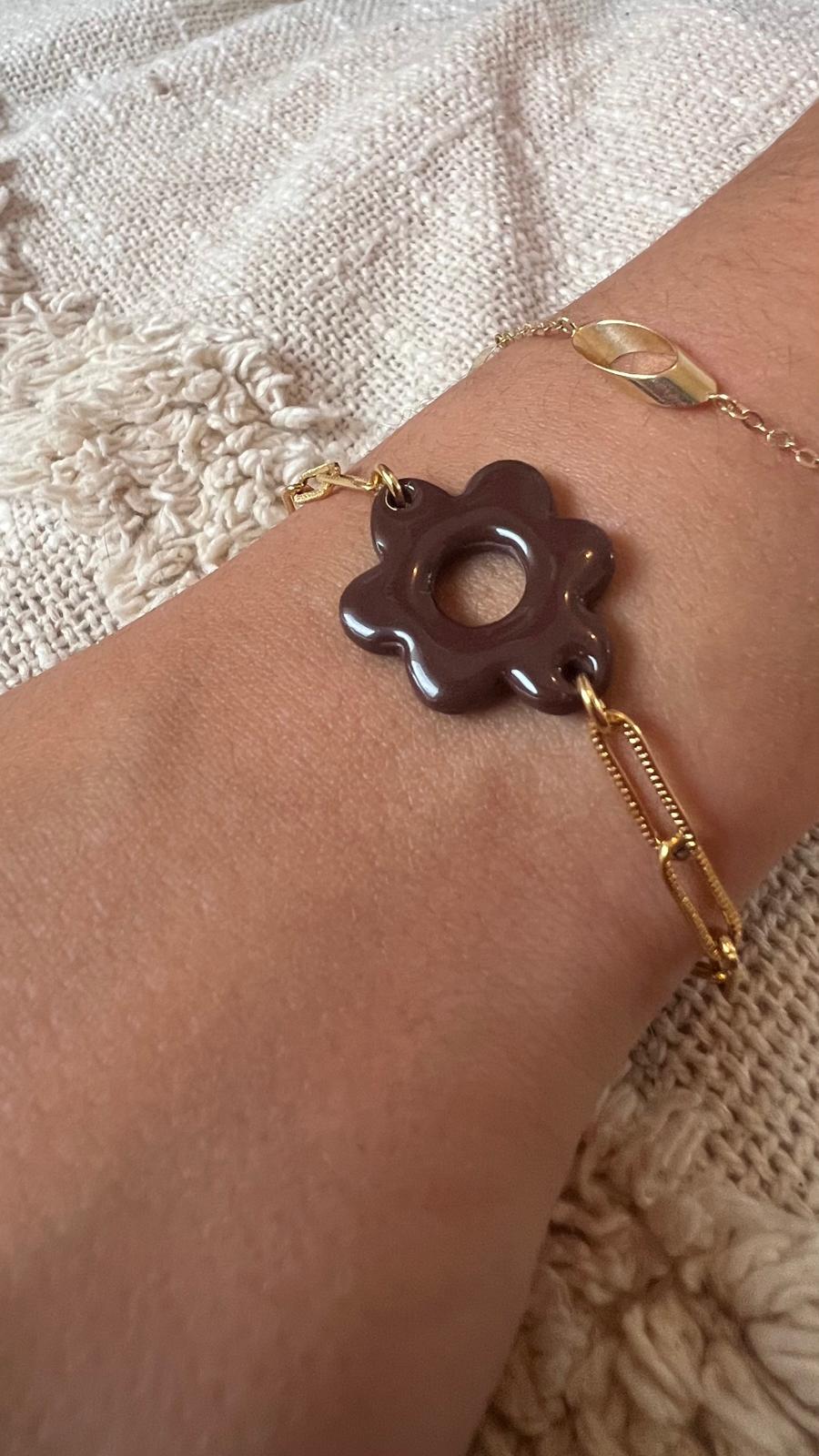 Bracelet nuage chocolat