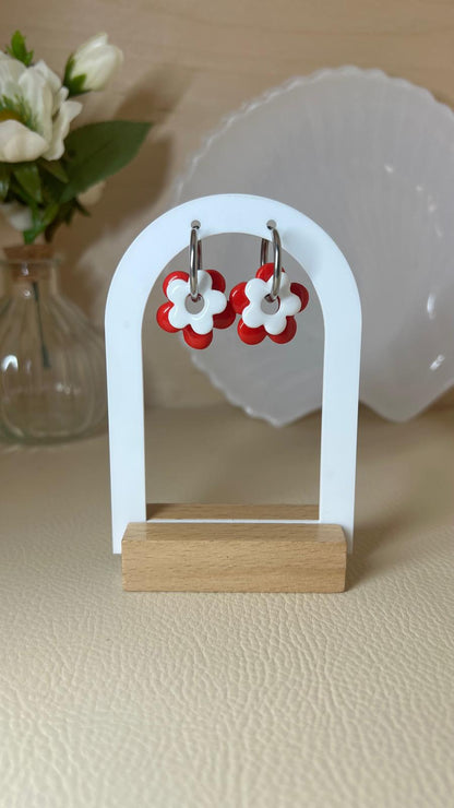 Pampilles Iris duo rouge/blanc