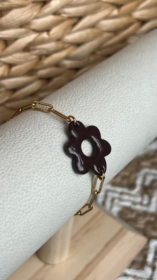 Bracelet nuage chocolat