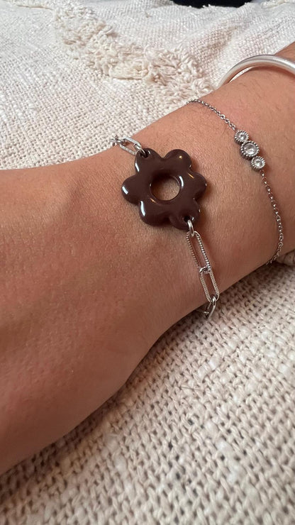 Bracelet nuage chocolat