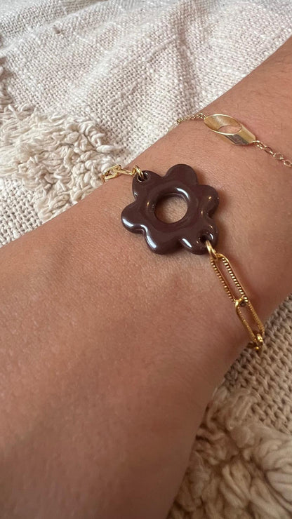Bracelet nuage chocolat